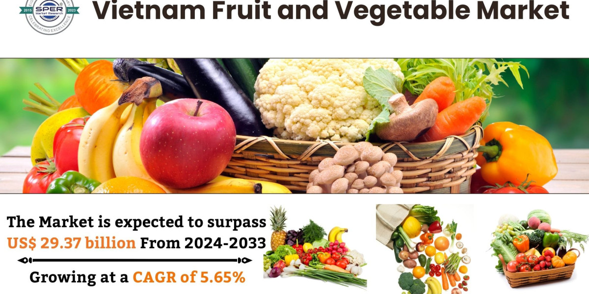 Vietnam Fruit and Vegetable Market is likely to Reach over USD 29.37 billion with a 5.65% CAGR Annualized Growth Rate by