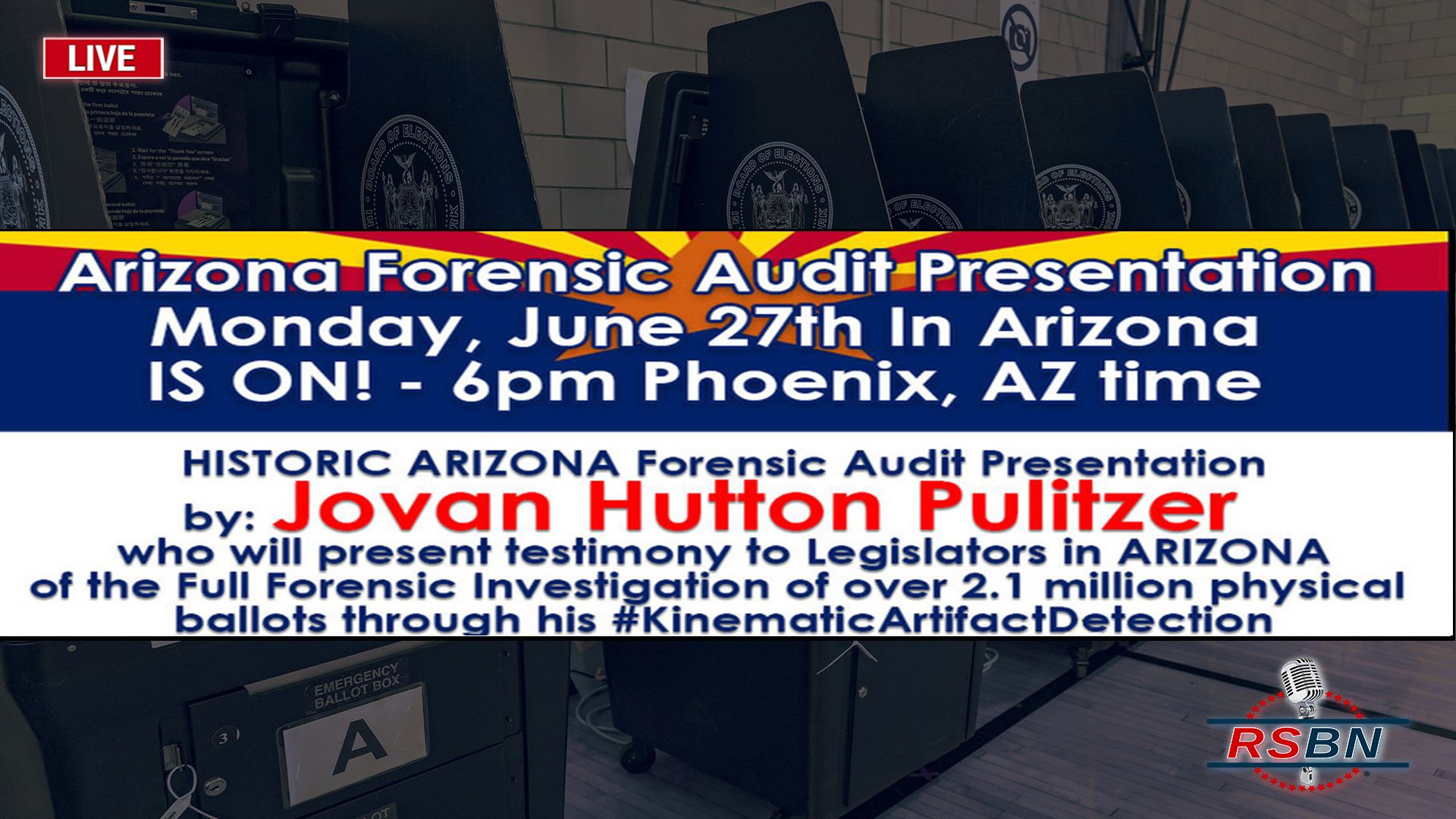 LIVE: The Truth Behind Arizona’s Paper Ballots; Jovan Pulitzer’s BOMBSHELL Paper Analysis Report 6/27/22