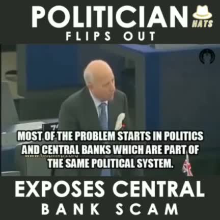 Politician Flips Out Exposes Central Bank Scam