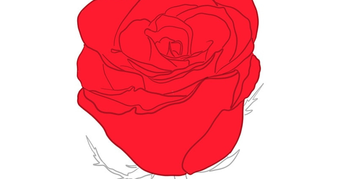 Easy Rose Drawing For Kids