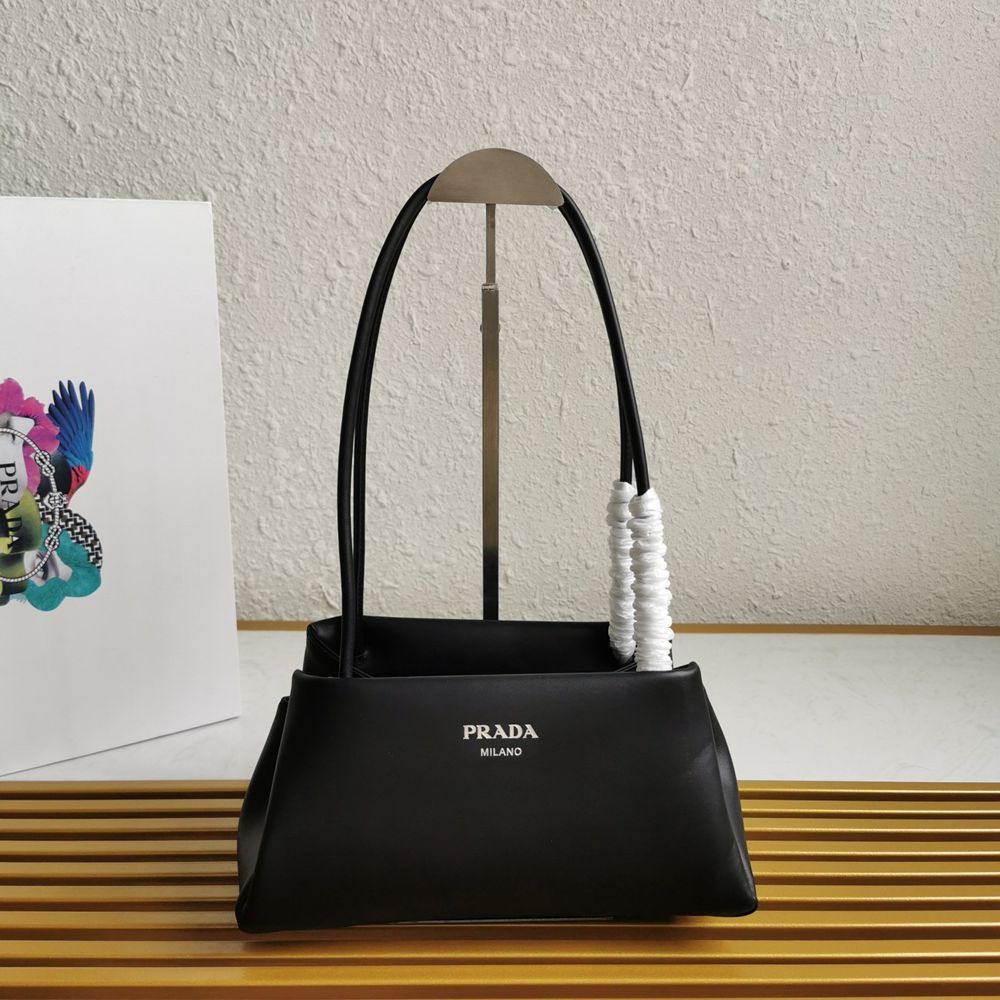 Prada Supernova Small Shoulder Bag In Black Leather IAMBS242232 Outlet Sales