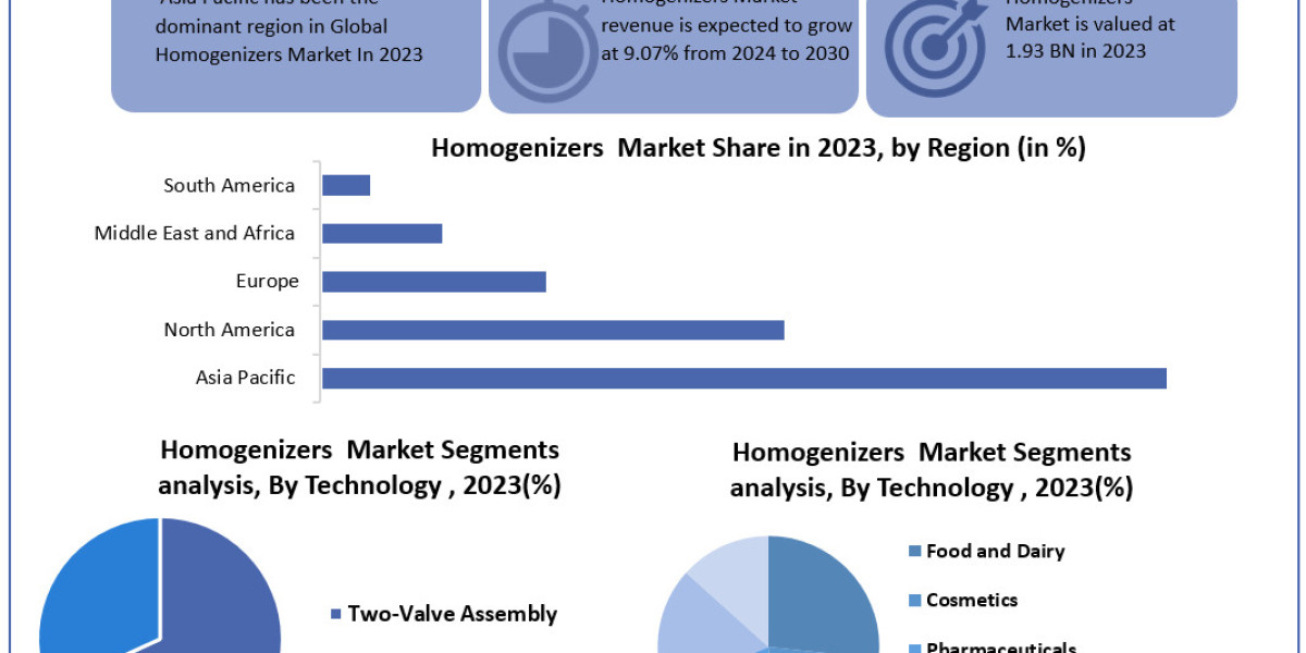 Homogenizers Market Size, Forecasting Share and Scope for 2024-2030