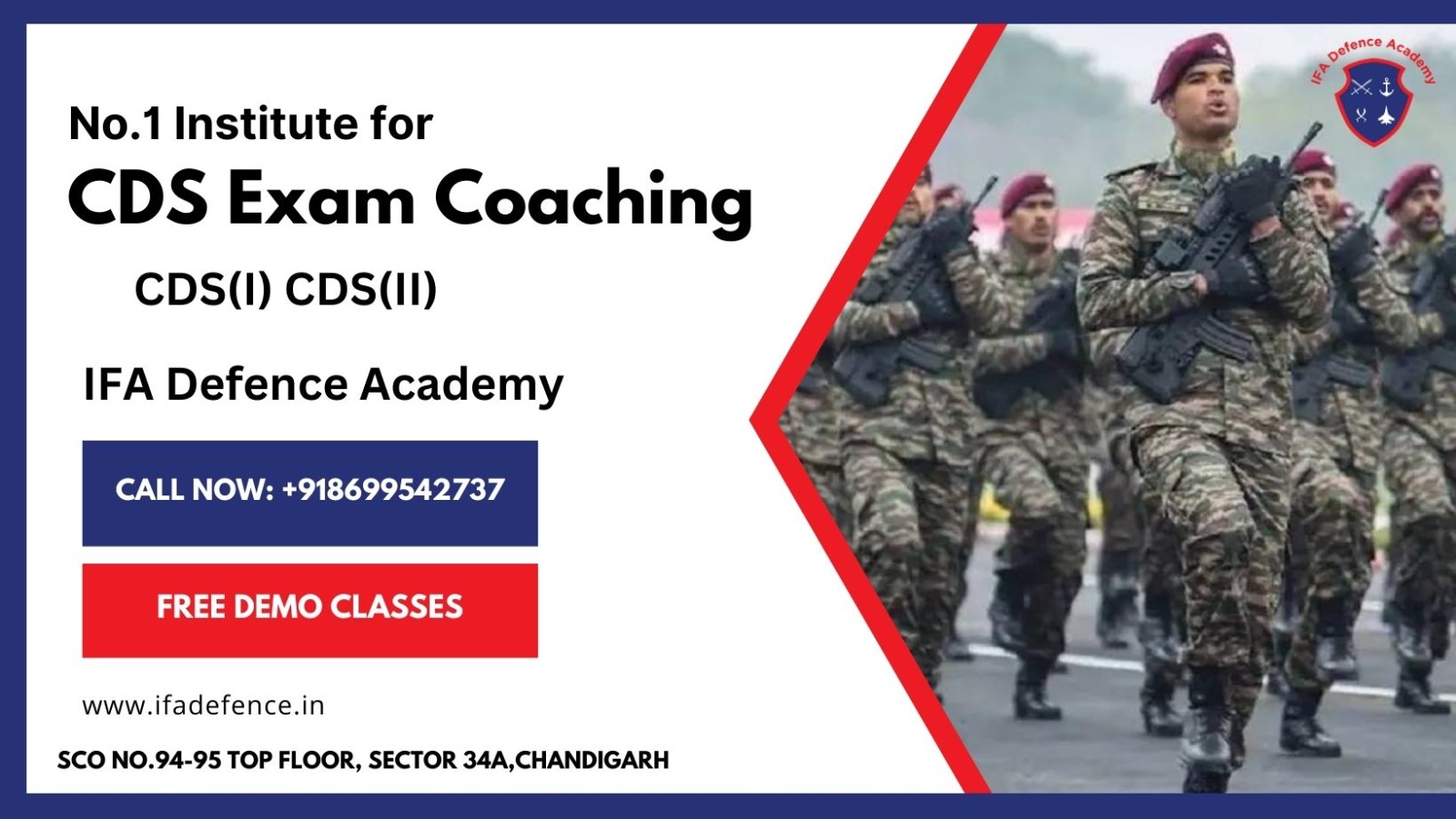 Best CDS Coaching in Chandigarh 2024 | IFA Defence Academy